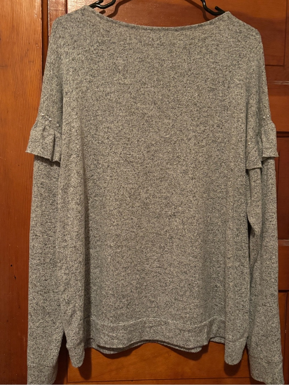 Juicy Couture Gray Ruffle Sleeve Top - Picture 2 of 4